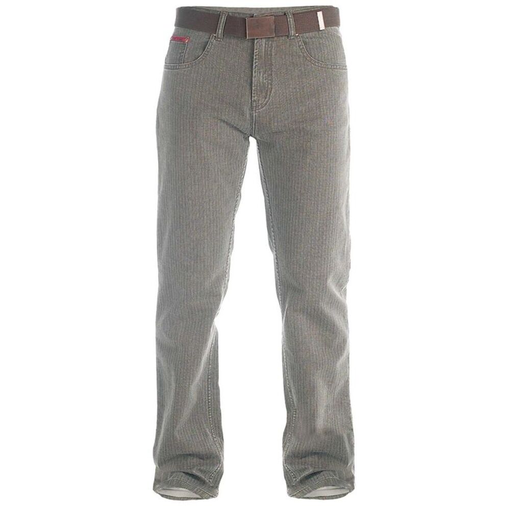 Duke Mens D555 London Brian Bedford Cord Kingsize Pants / Brown